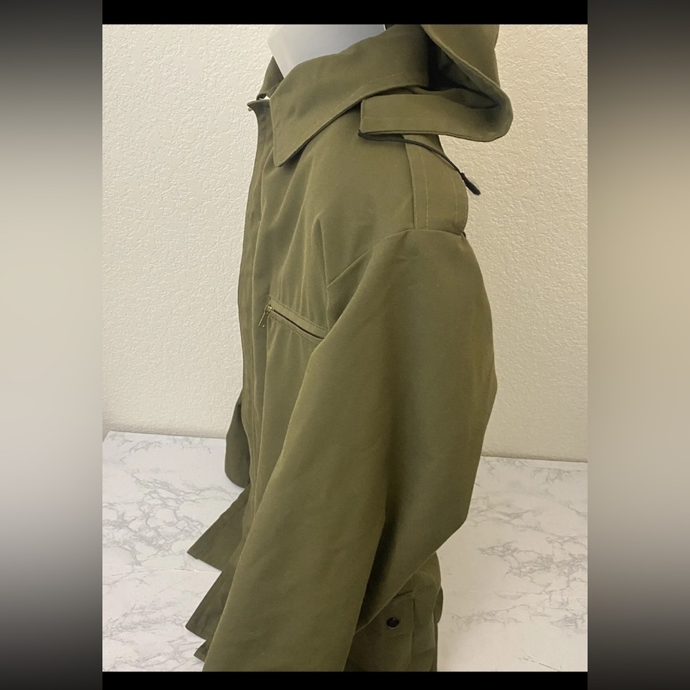 Vyvoj Military Working Jacket Size L Green Full Zip Hooded Canvas Czech … - Picture 2 of 6
